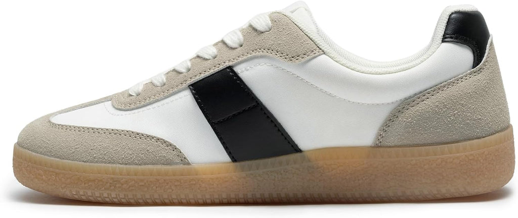 Rihero Women's Fashion Comfortable Walking Sneakers Shoes | Retro Color-Block Sneakers, Lace-Up, Non-Slip Sole, Ideal For Daily Wear Casual Spring, Fall, Running, Tennis