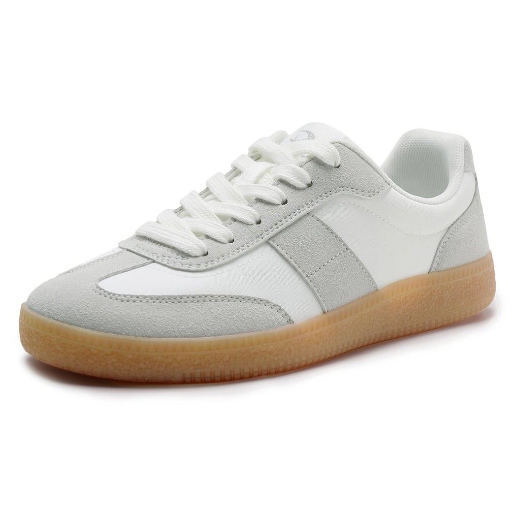 Rihero Women's Fashion Comfortable Walking Sneakers Shoes | Retro Color-Block Sneakers, Lace-Up, Non-Slip Sole, Ideal For Daily Wear Casual Spring, Fall, Running, Tennis