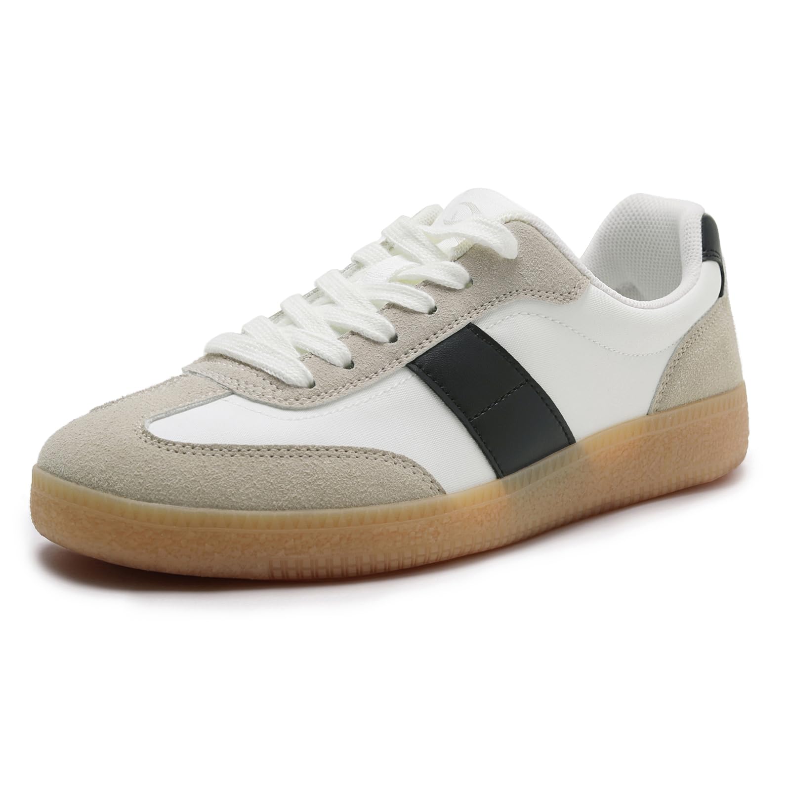 Rihero Women's Fashion Comfortable Walking Sneakers Shoes | Retro Color-Block Sneakers, Lace-Up, Non-Slip Sole, Ideal For Daily Wear Casual Spring, Fall, Running, Tennis