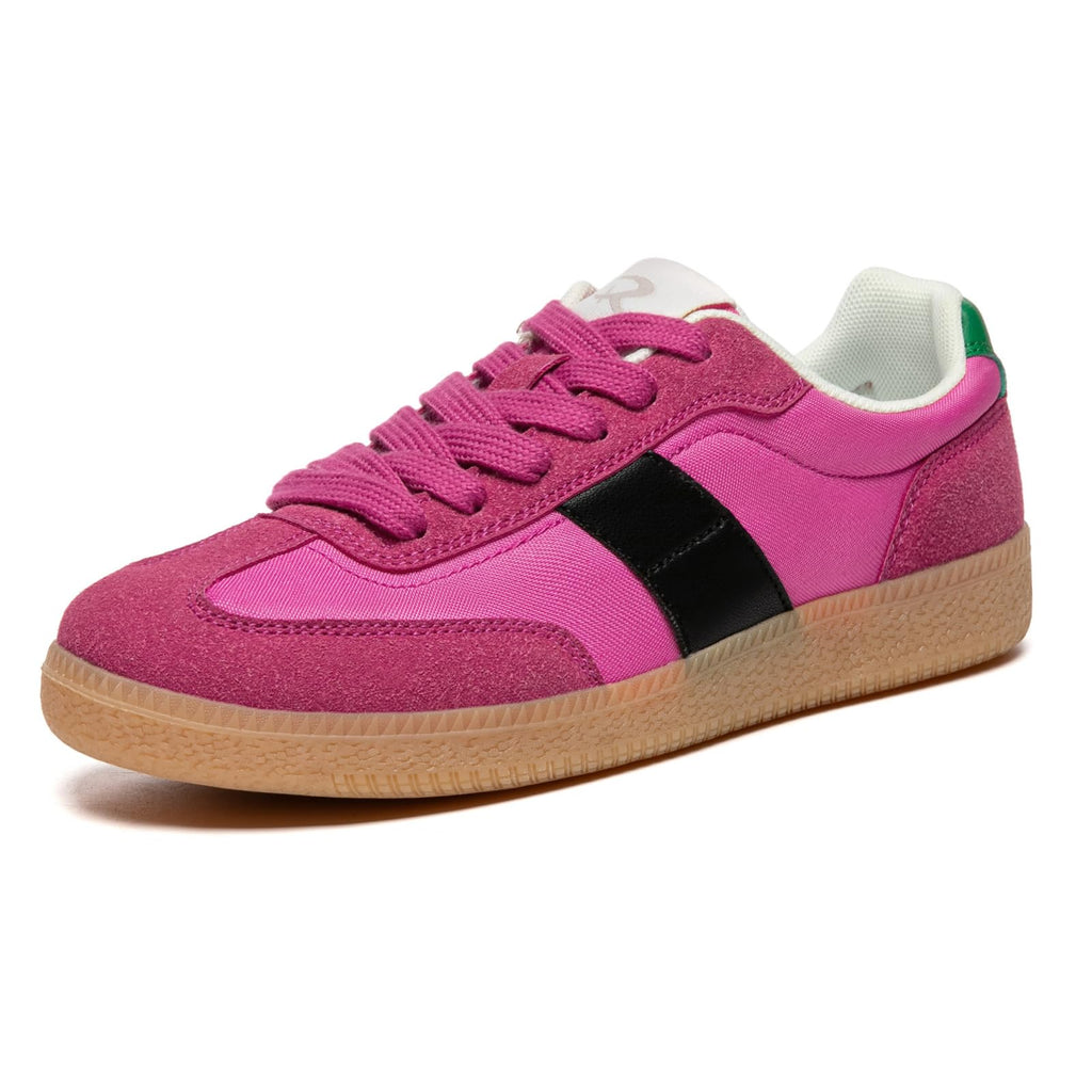 Rihero Women's Fashion Comfortable Walking Sneakers Shoes | Retro Color-Block Sneakers, Lace-Up, Non-Slip Sole, Ideal For Daily Wear Casual Spring, Fall, Running, Tennis