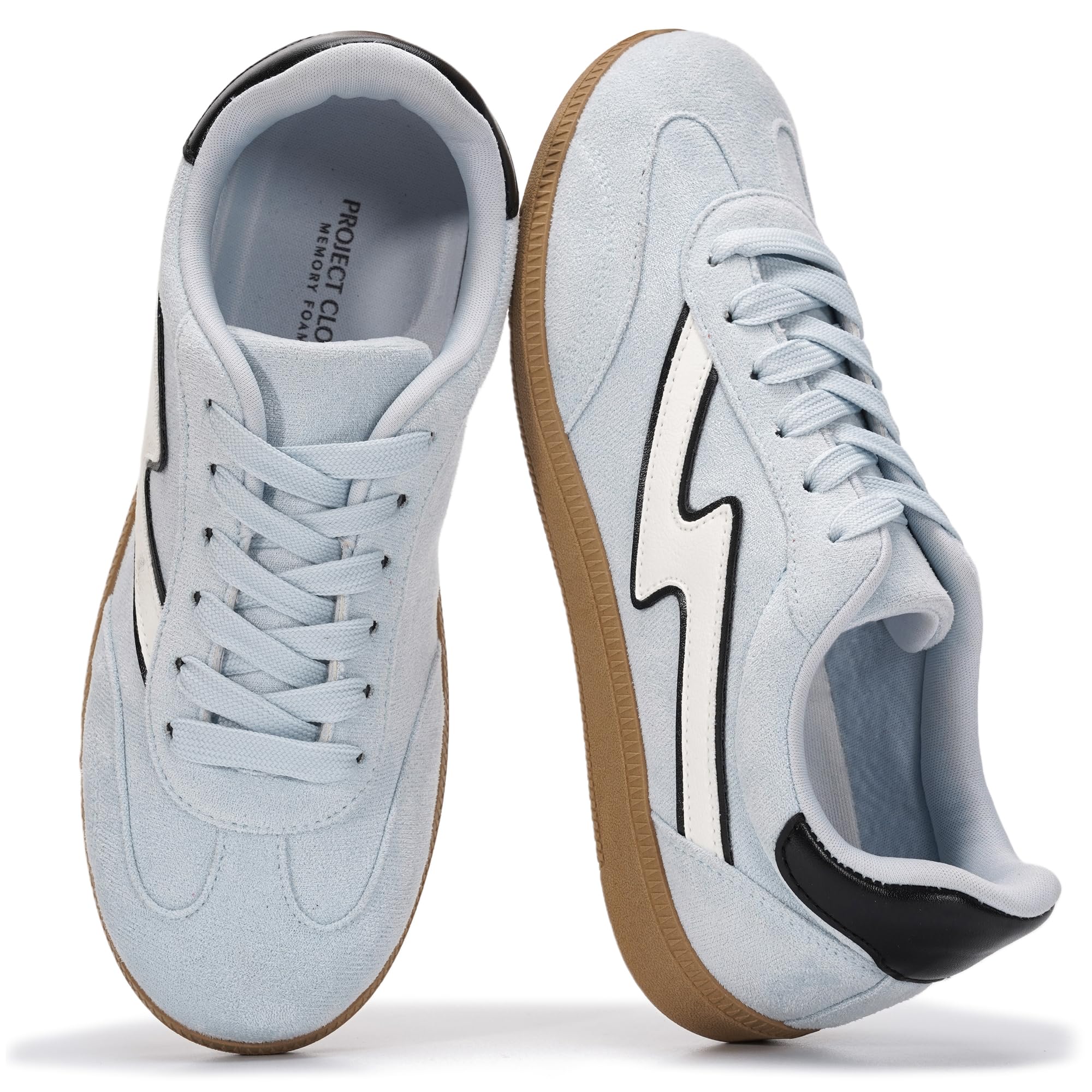 Project Cloud Non-Slip Fashion Sneakers for Women, Lace-Up Shoes (Irita) | Memory Foam Insole Trendy Womens Footwear - Comfortable Casual Womens Sneakers - Stylish Shoes Women Breathable Footwear