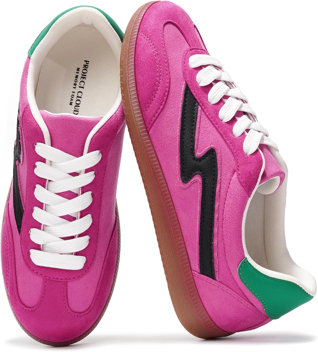 Project Cloud Non-Slip Fashion Sneakers for Women, Lace-Up Shoes (Irita) | Memory Foam Insole Trendy Womens Footwear - Comfortable Casual Womens Sneakers - Stylish Shoes Women Breathable Footwear