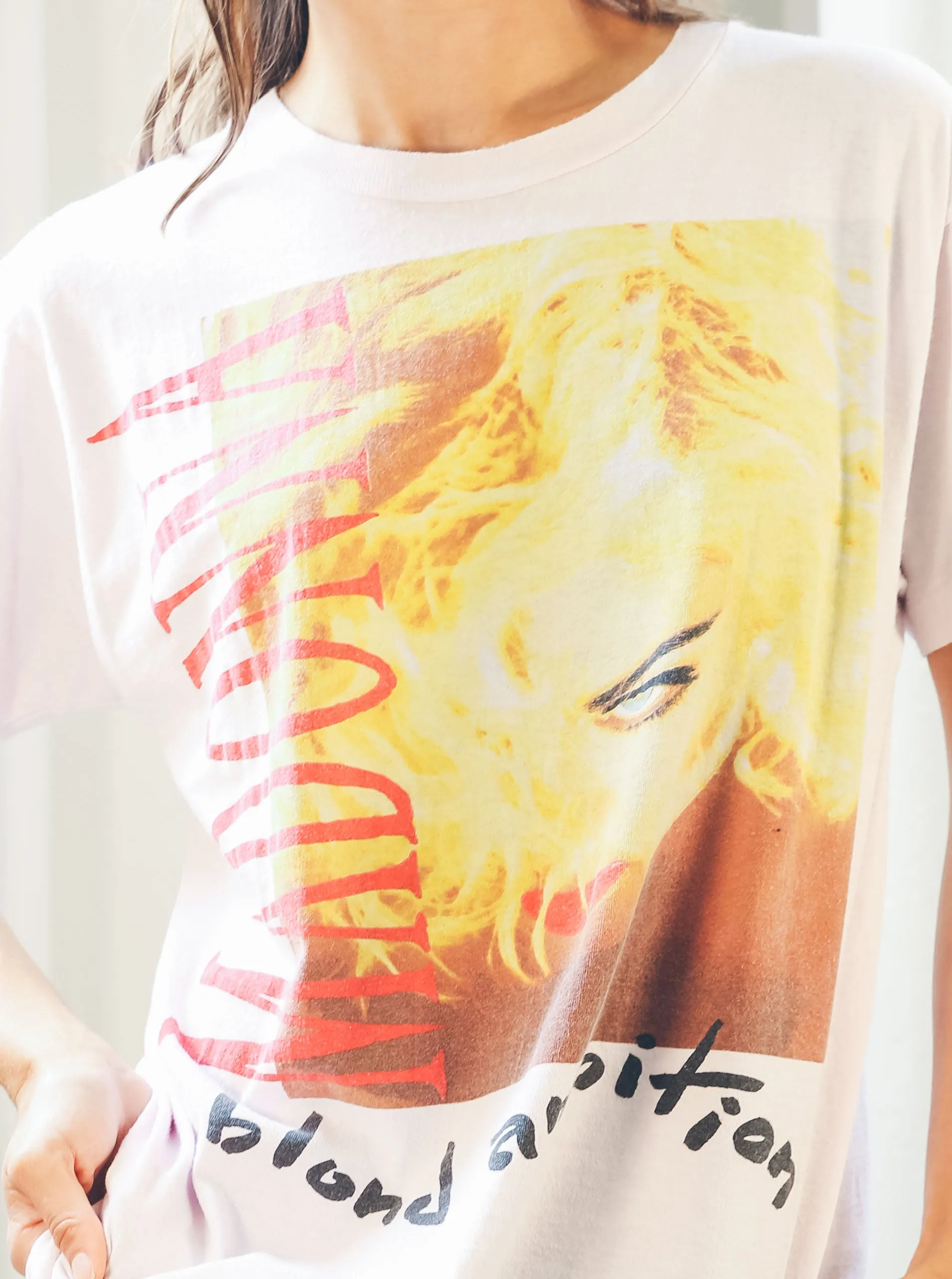 1990 Madonna Blond Ambition Tour Tee