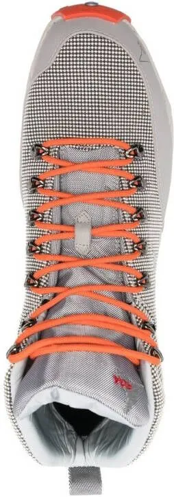 A-COLD-WALL* logo-print mesh high-top sneakers Grey