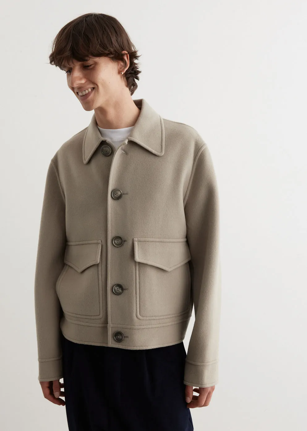 AMI PARIS -  Double Face Coat - Jacket