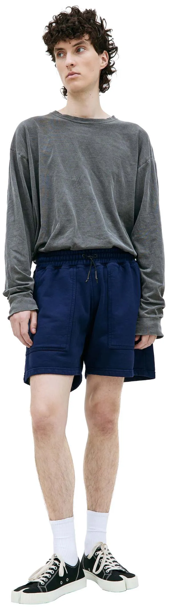 Cotton Sweat Shorts - Azure