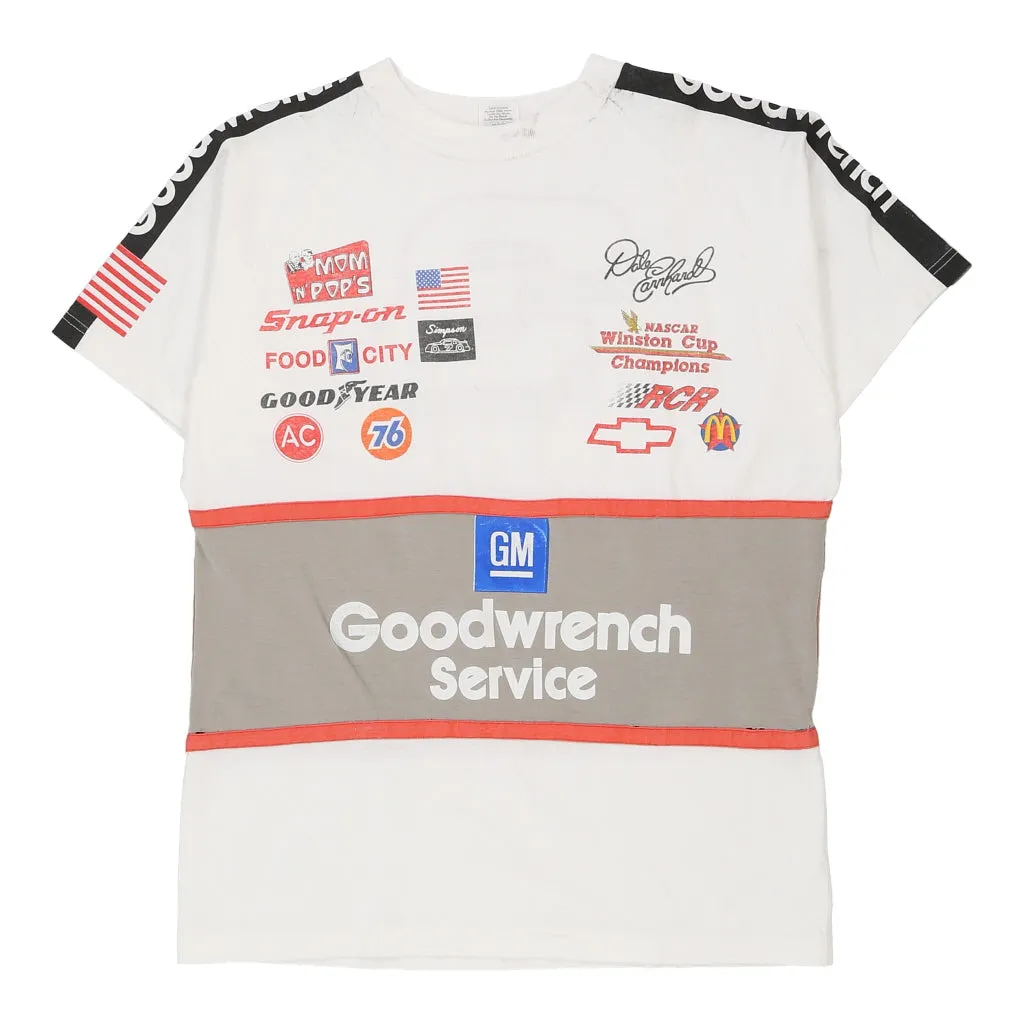 Dale Earnhardt Sports Image Nascar T-Shirt - Medium White Cotton