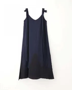 Dipped Slip Dress - Navy Dip