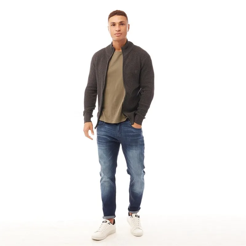 Duck And Cover Mens Maylead Sim Fit Jeans Dark Wash