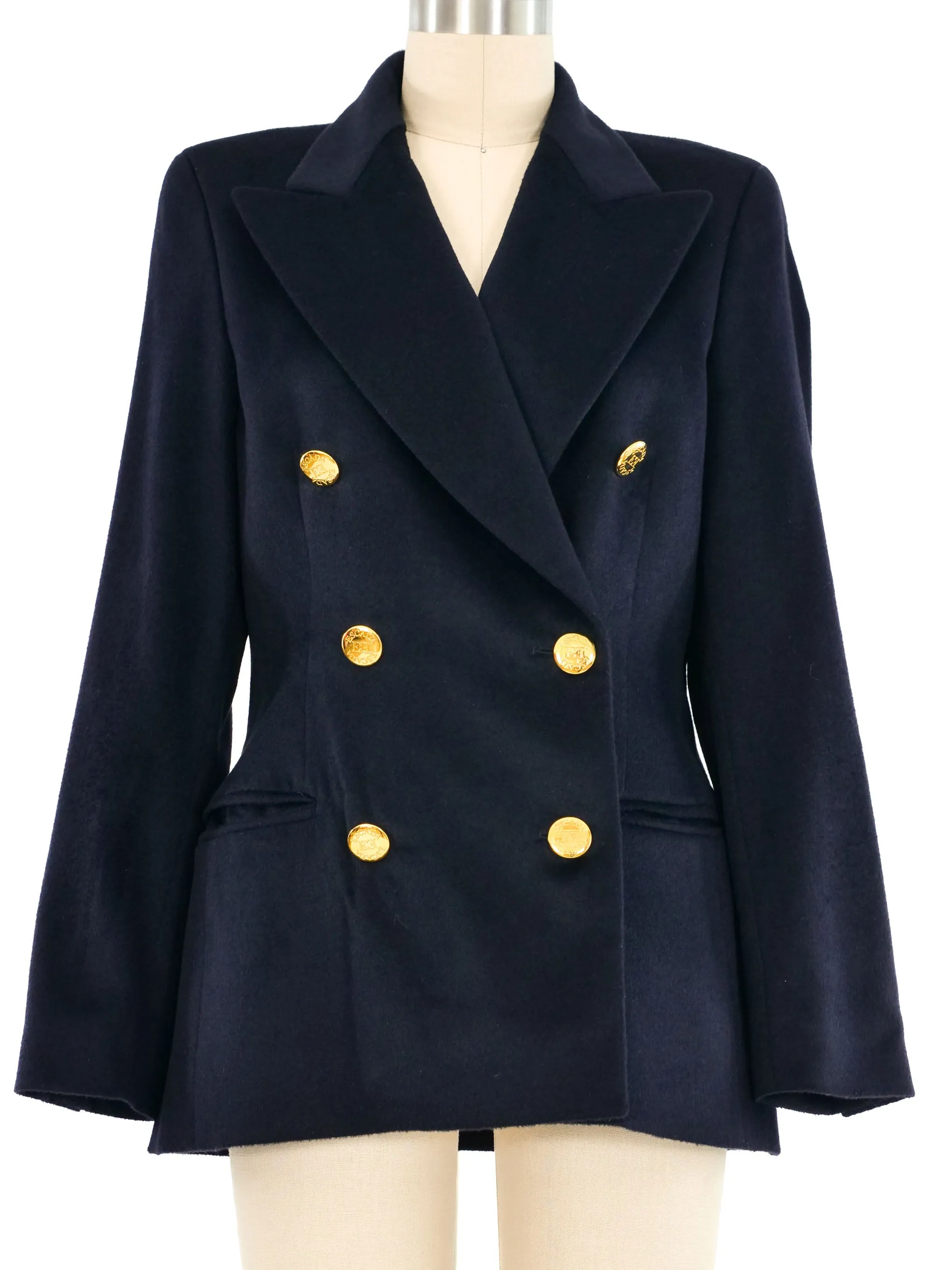 Escada Navy Wool Blazer