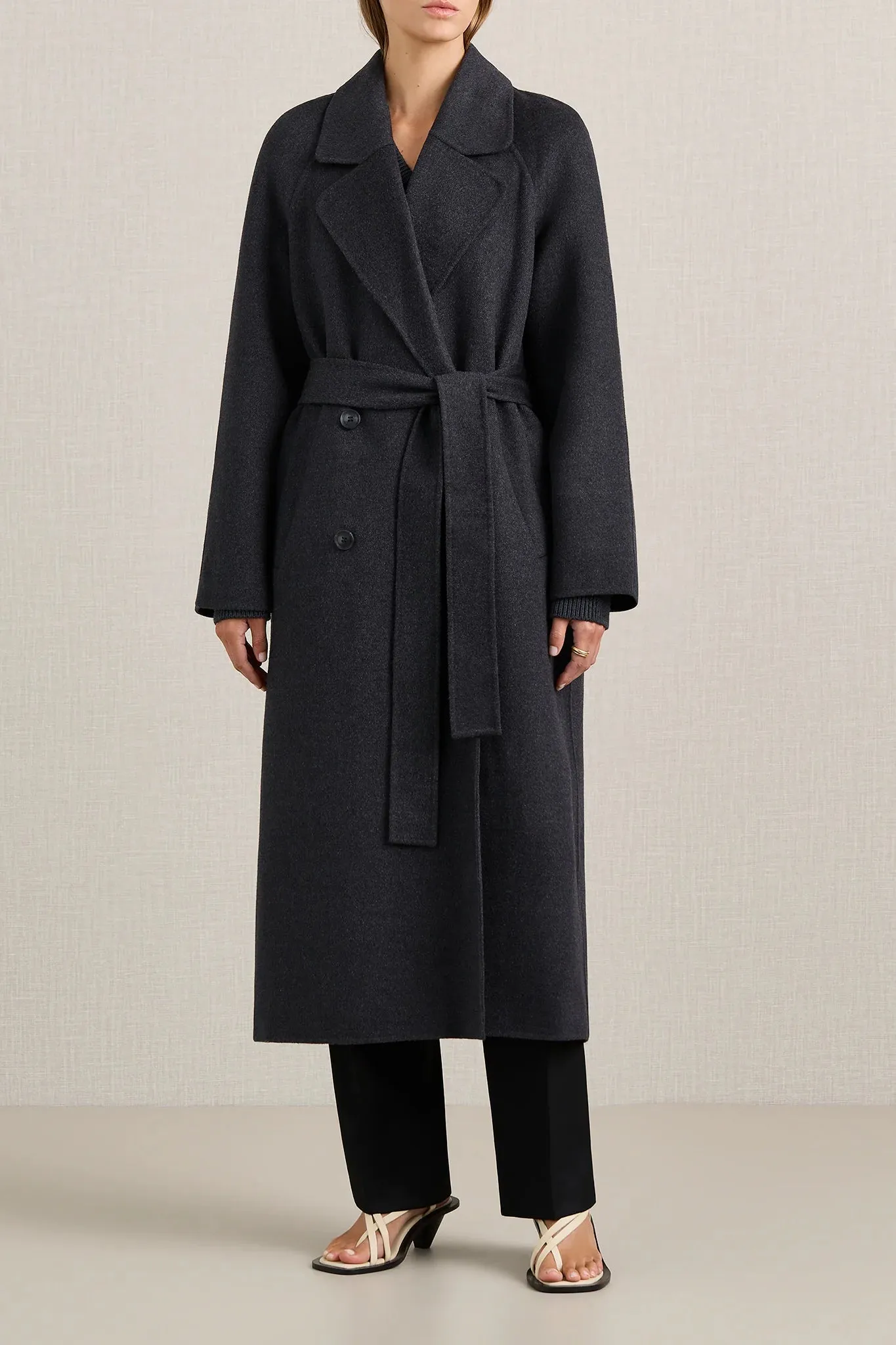 Evans Coat - Charcoal Melange