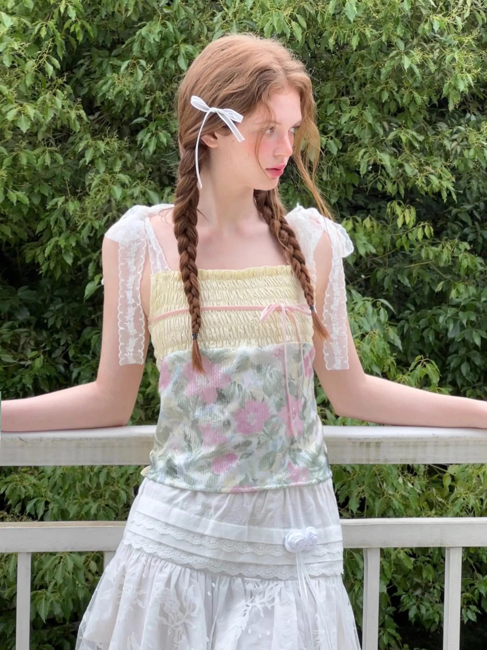 Floral Jacquard Sequined Camisole