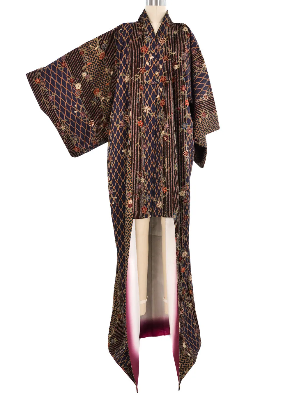 Floral Vine Printed Kimono