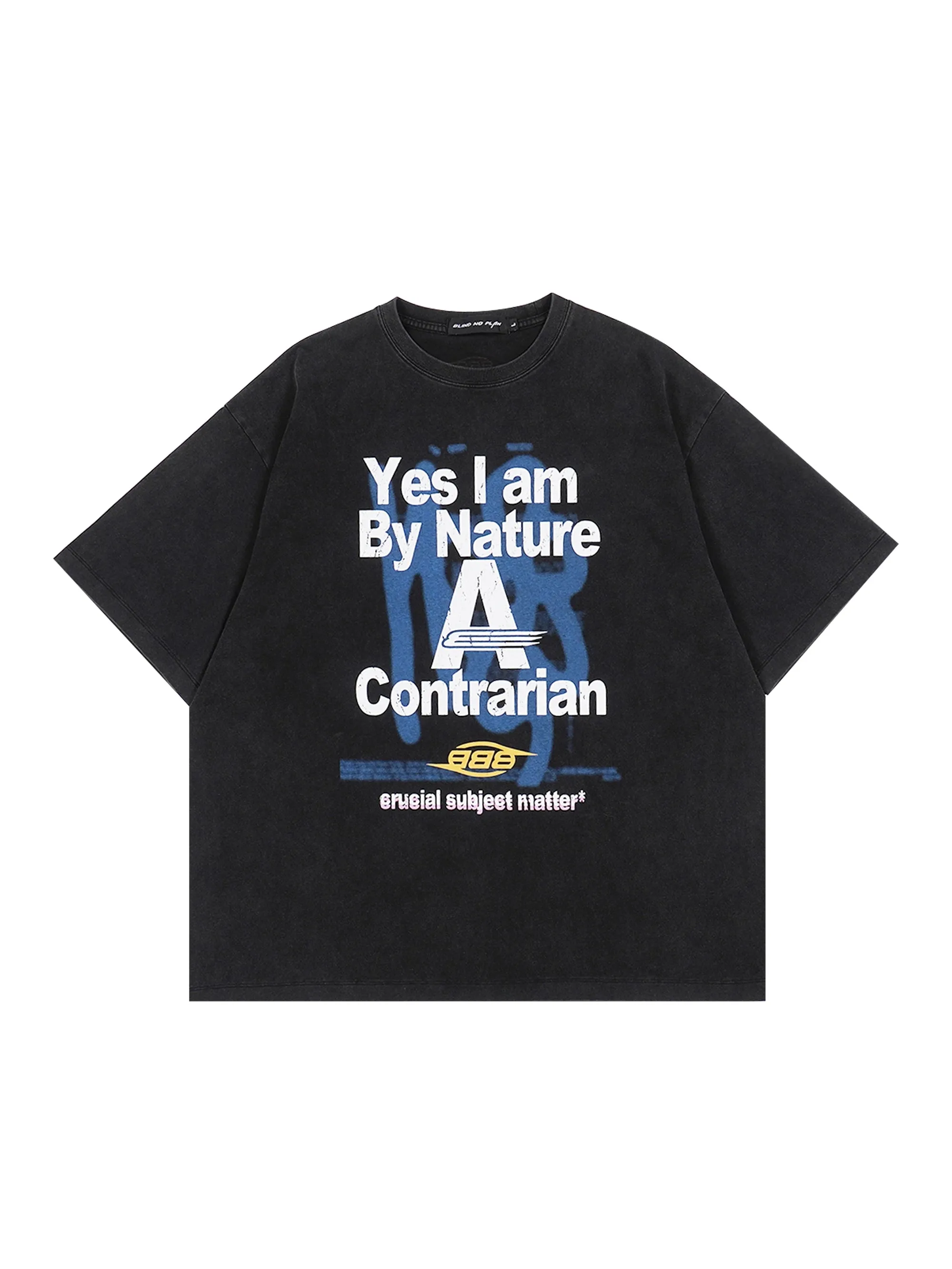 Graphic Big-Silhouette Casual T-Shirt