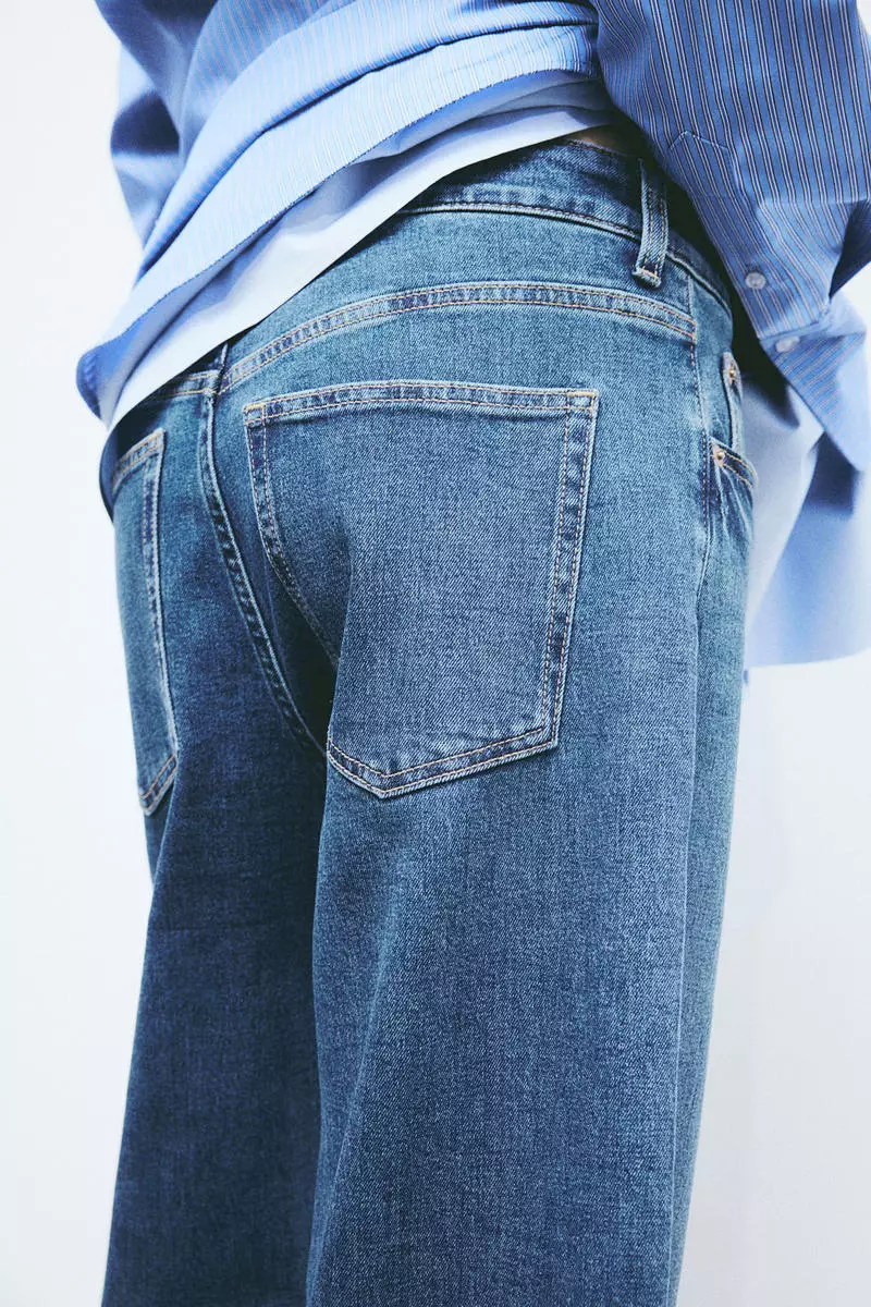 H&M Wide High Ankle Jeans