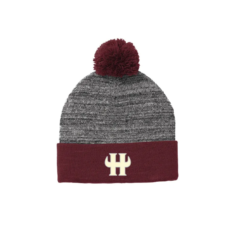 Hereford Bulls - Beanie (Maroon/Heather)