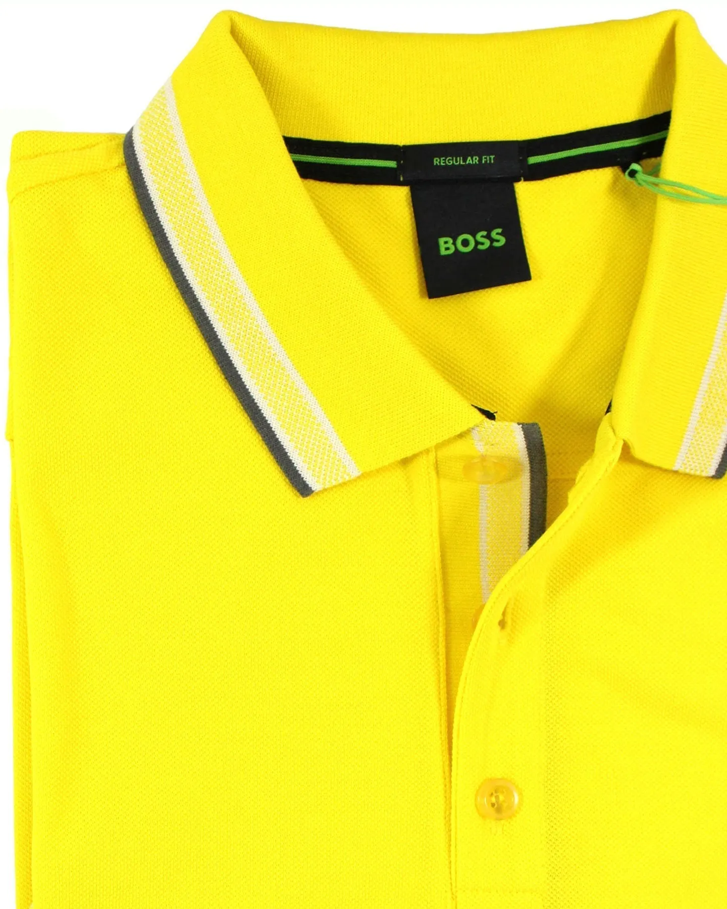 Hugo Boss Cotton Polo Shirt Regular Fit Yellow XXL
