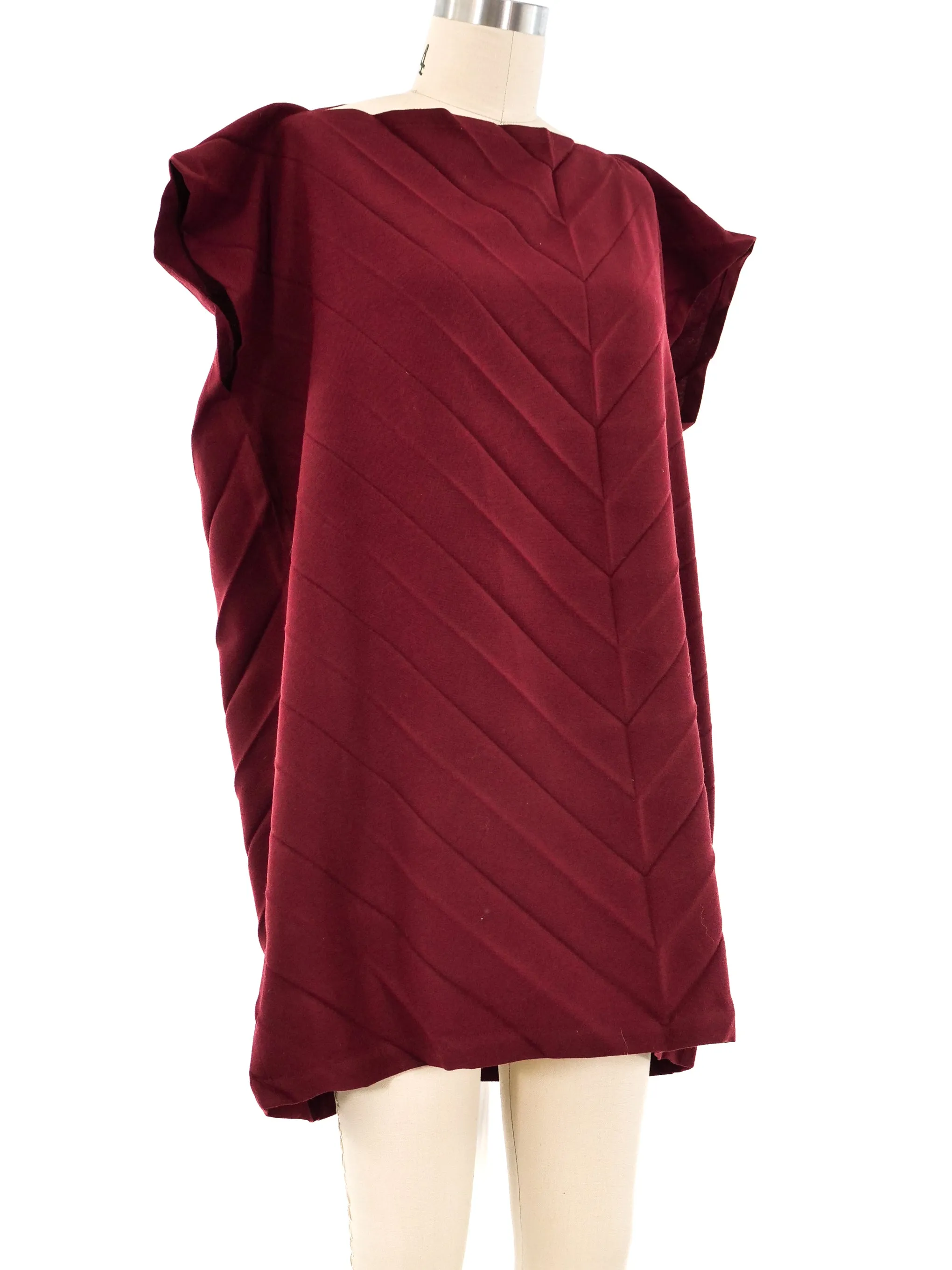 Issey Miyake Chevron Pleated Dress