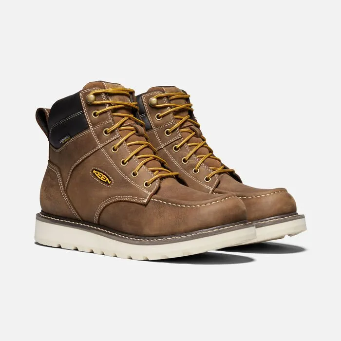 Keen Men's Cincinnati 6 Waterproof Boot Soft Toe Belgian Sandshell