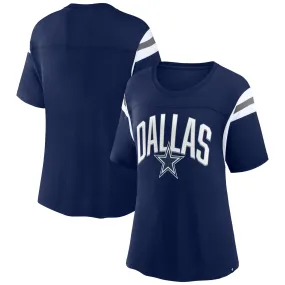 Lids Women's Fanatics Navy Dallas Cowboys Earned Stripes T-Shirt