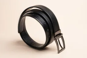 LOGO LEATHER BELT A1258 BKA