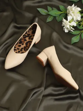 Nude PU Block Slip On Sandals (TC-SLC-1180-NUD)