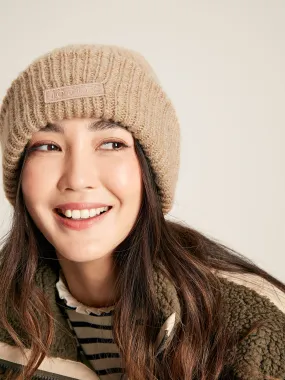 Oat Oversized Knitted Beanie Hat