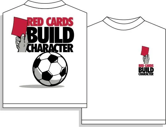 Red Cards Short Sleeve Soccer T-Shirt