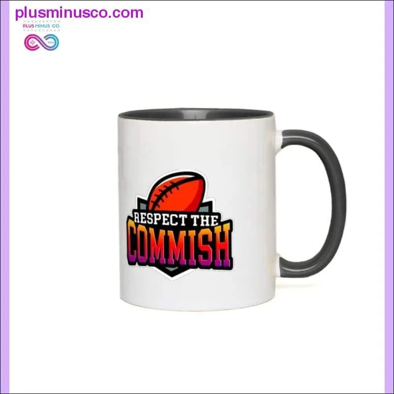 Respect the Commish Accent Mugs