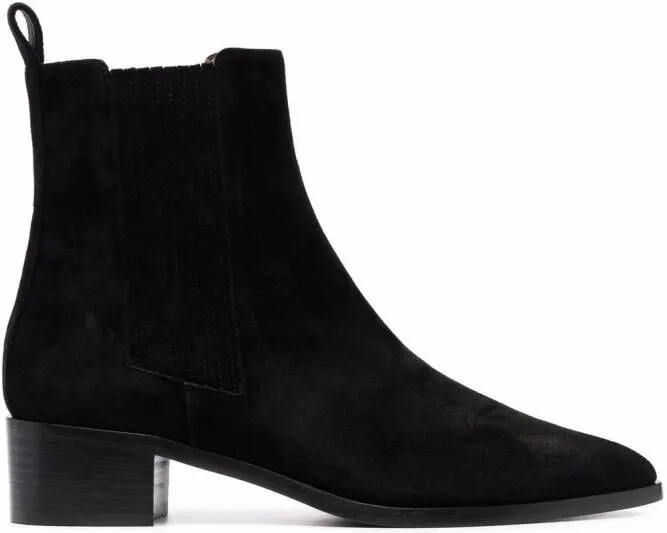 Scarosso Olivia suede ankle boots Black