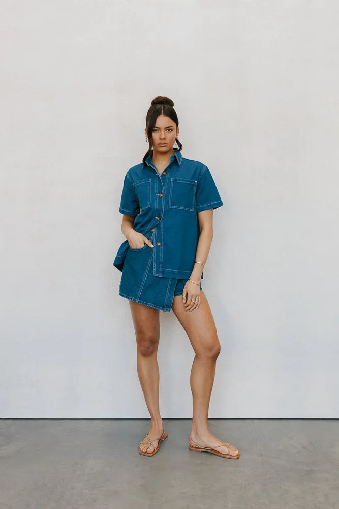 Taffy Top - Indigo Denim