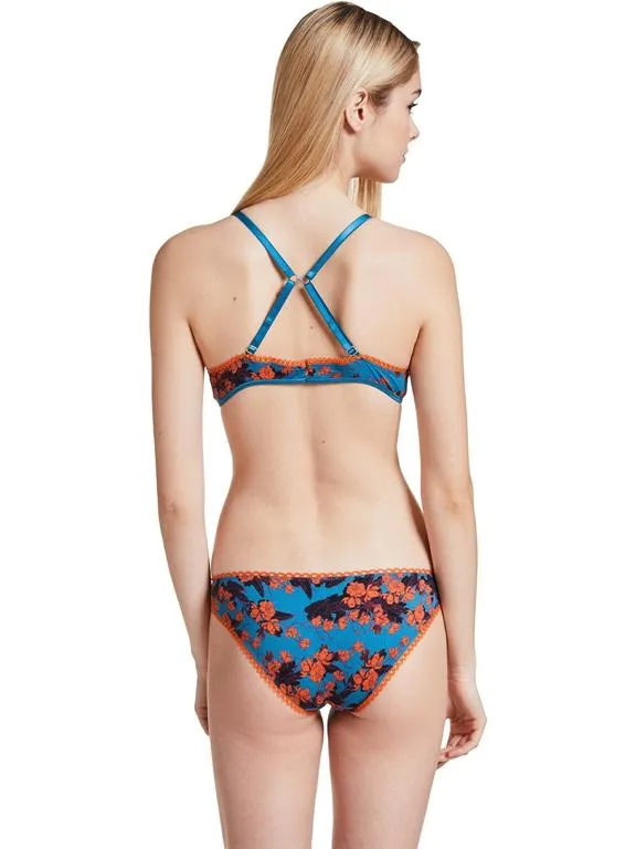 VATTER Slip Suzie Orange Flowers
