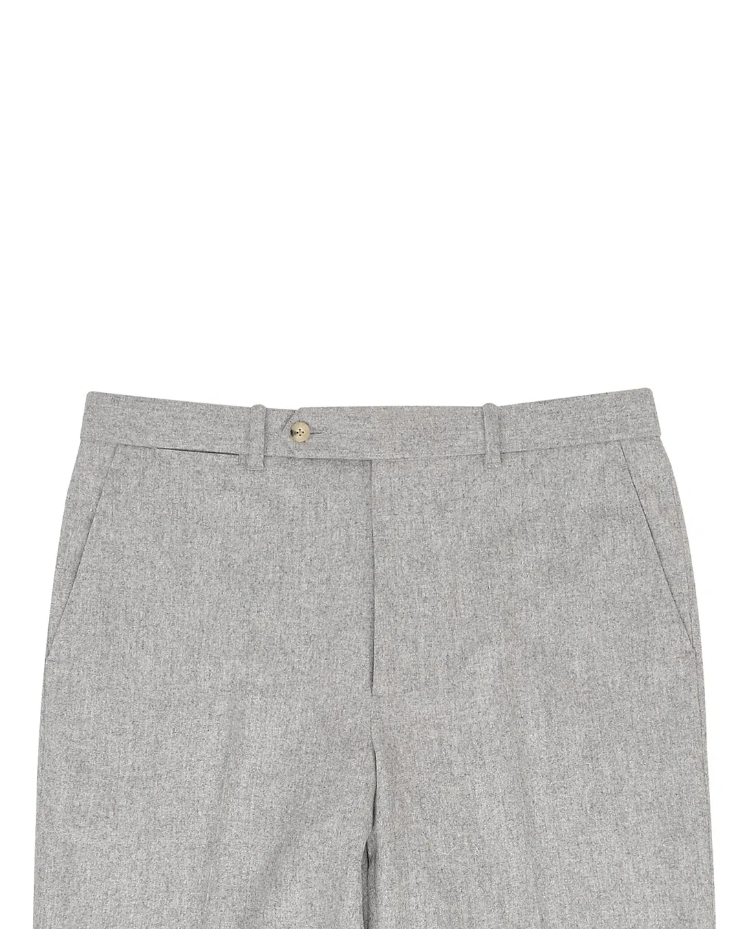 VBC 100% Wool: Ash Grey Flannel Dress Pant