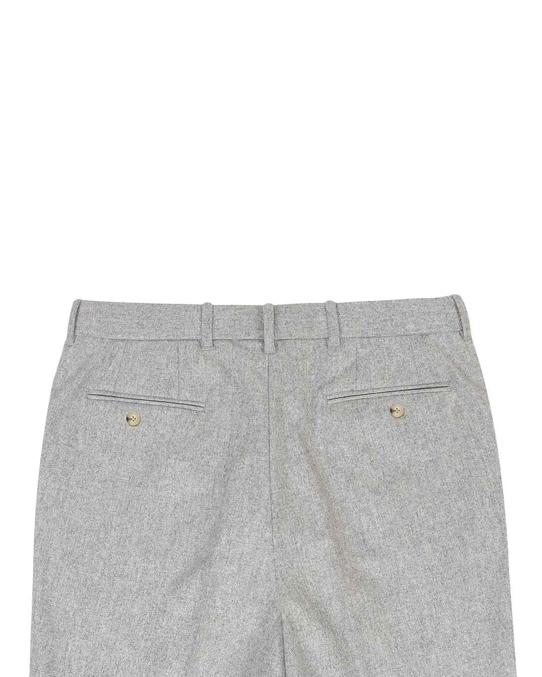 VBC 100% Wool: Ash Grey Flannel Dress Pant