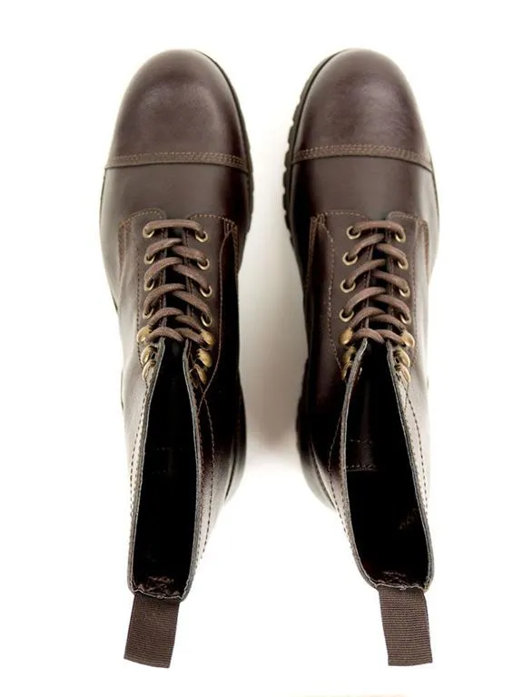 Will's Vegan Store Work Boots Dark Brown