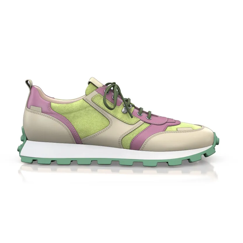Women's Leather Running Sneakers 54883