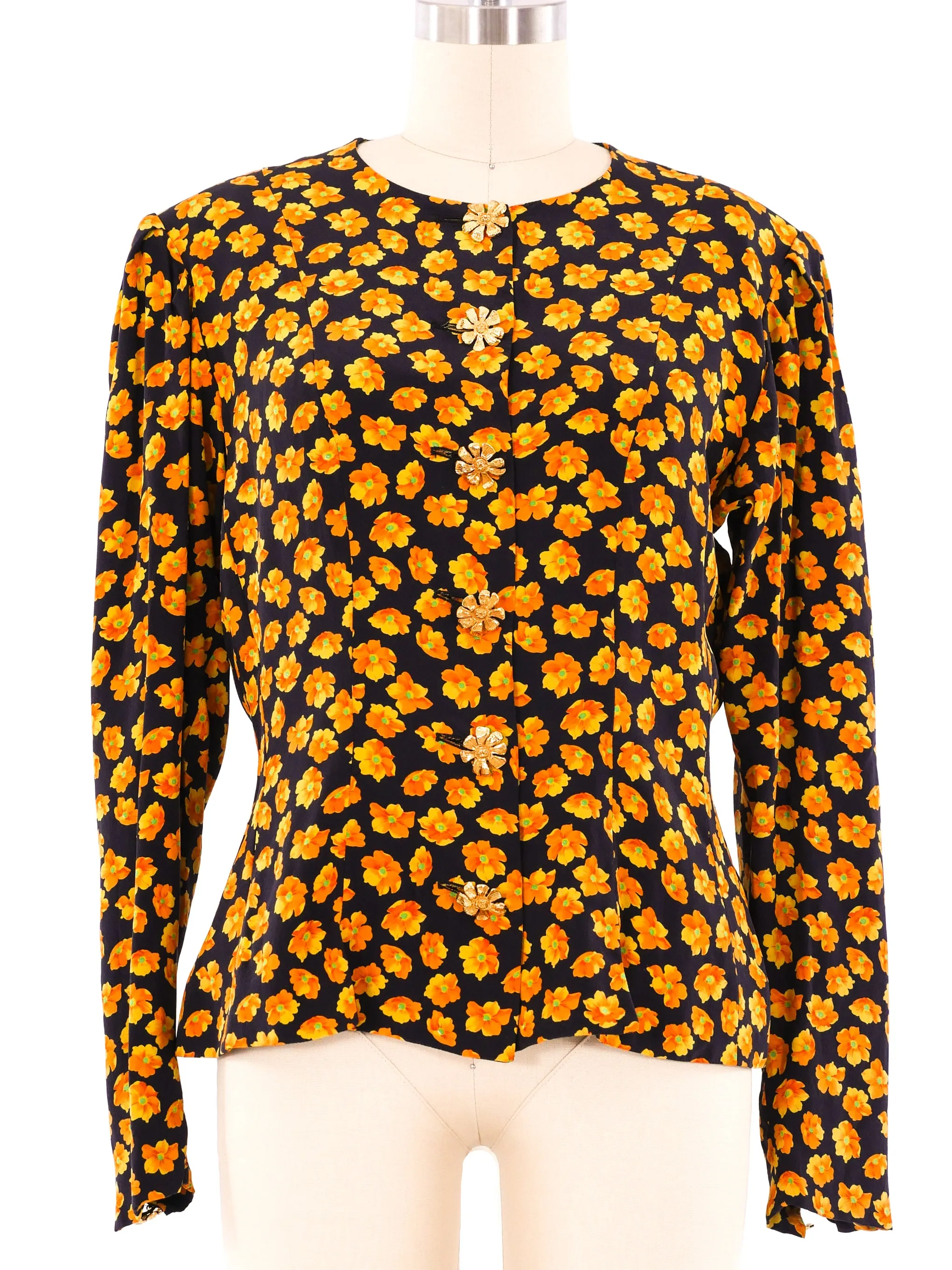 Yves Saint Laurent Floral Printed Jacket